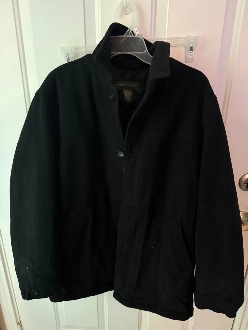 Banana Republic Black Men's Pea Coat